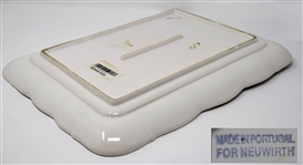 Elegant White-Glazed Platter Owned by the Kennedy Family -- From Sotheby's 2005 Sale, ''Property From Kennedy Family Homes''